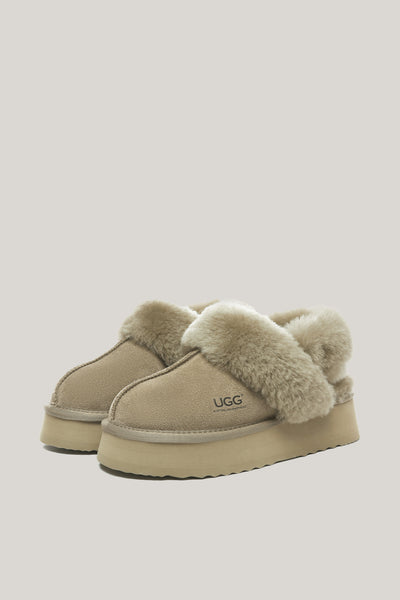 Musa Platform Slippers - Dark Green - image 4