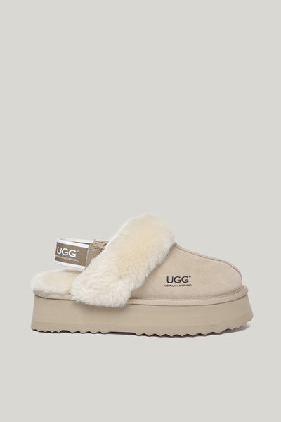 Musa Platform Slippers - Sand - image 1