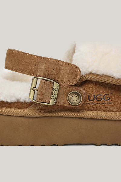 Tenley Platform Slippers - Chestnut - image 4
