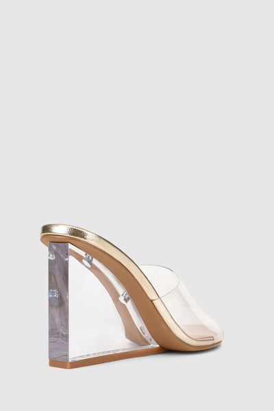 Suzy Wedge - Gold Metallic - image 4