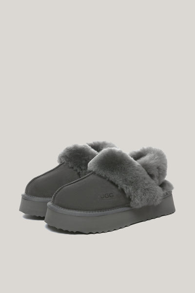 Musa Platform Slippers - Grey - image 4