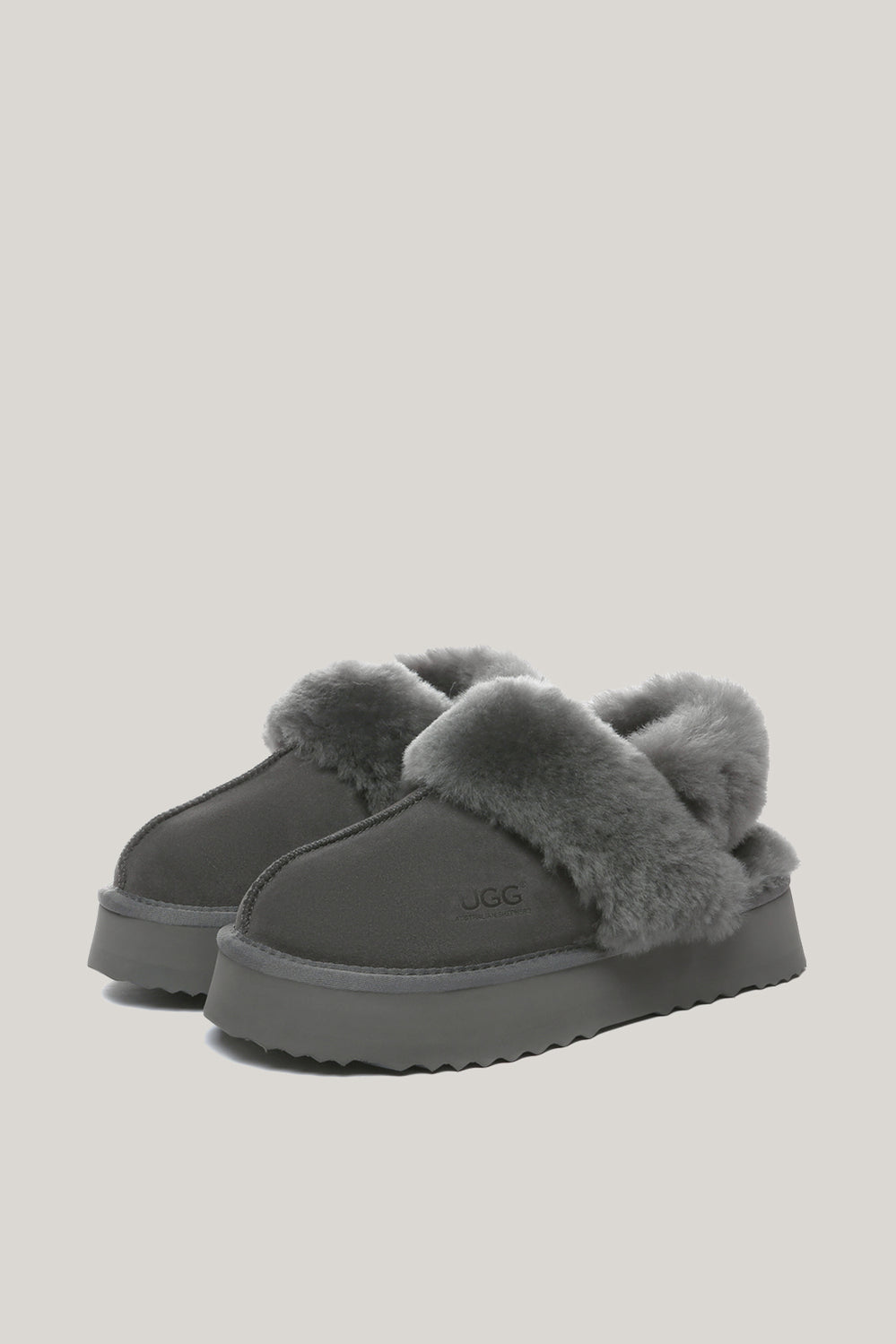 Musa Platform Slippers - Grey - image 4