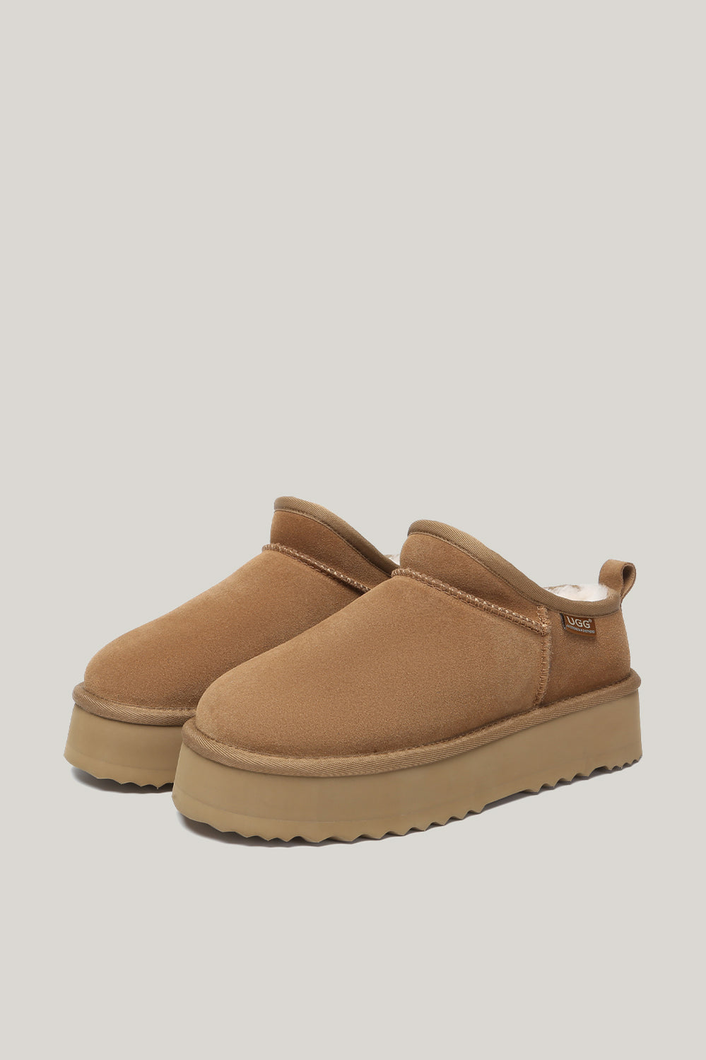 Nano Classic Platform Boots - Chestnut - image 4