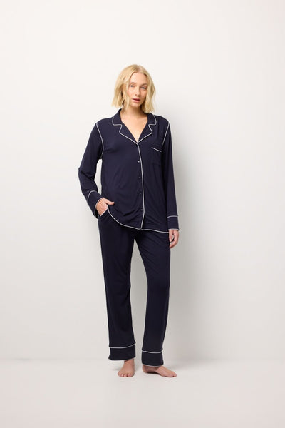 Leila Pyjama Set - Navy - image 1