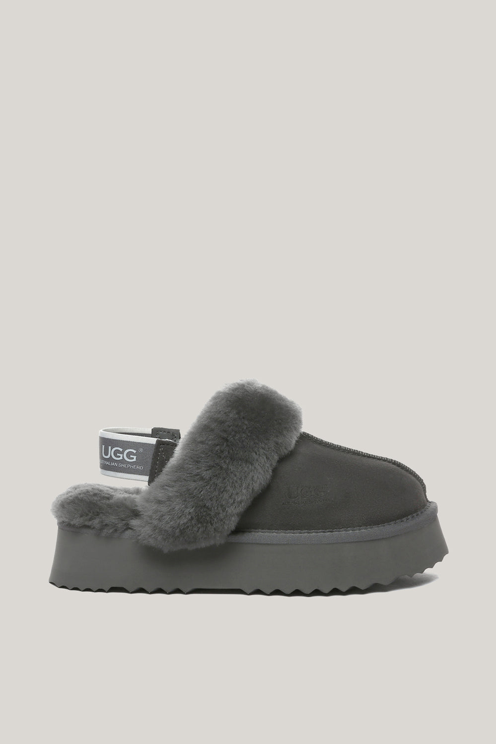 Musa Platform Slippers - Grey - image 1