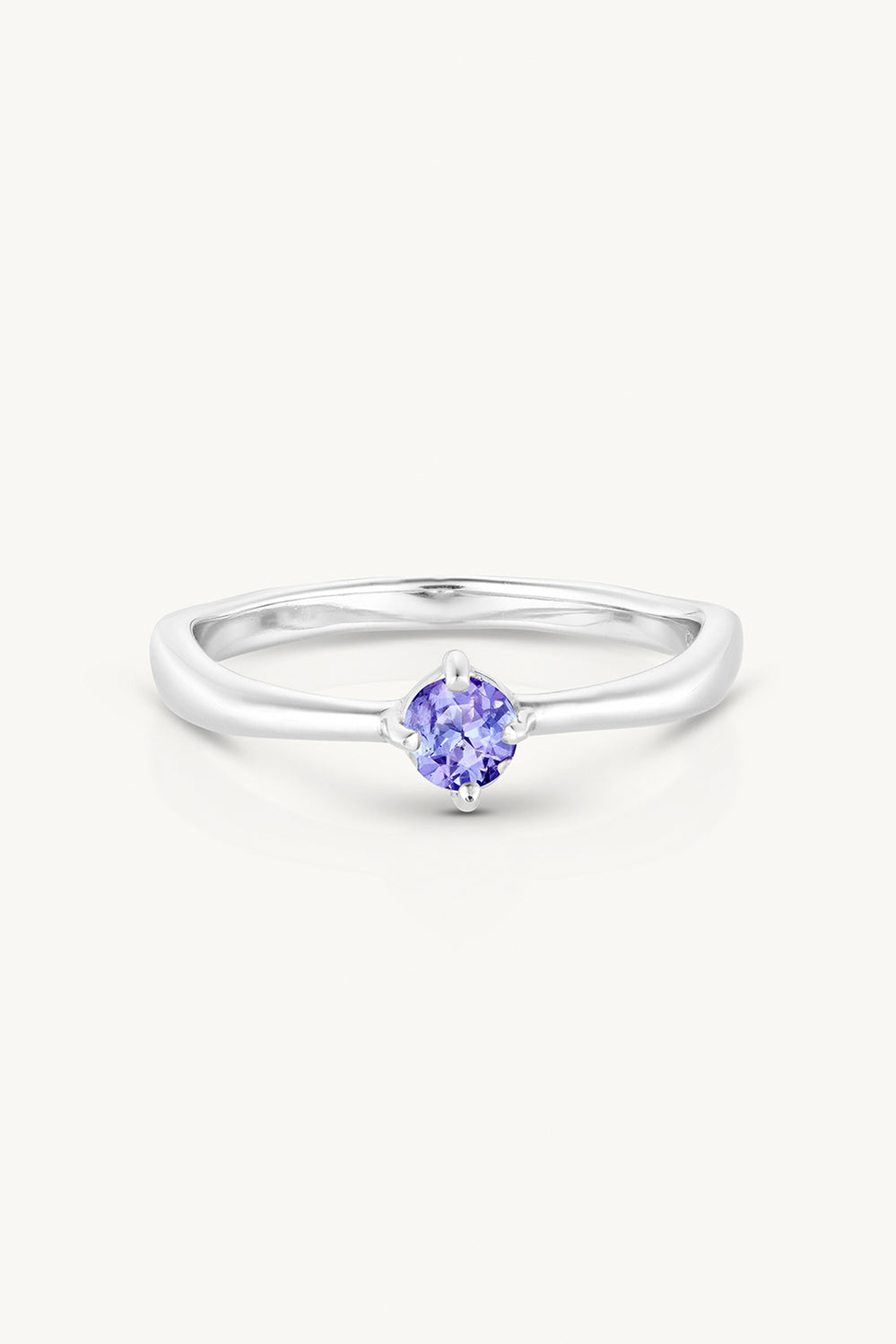 December Tanzanite Silver Birthstone Ring - Silver - image 1