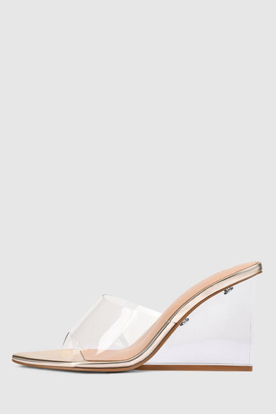 Suzy Wedge - Gold Metallic - image 3