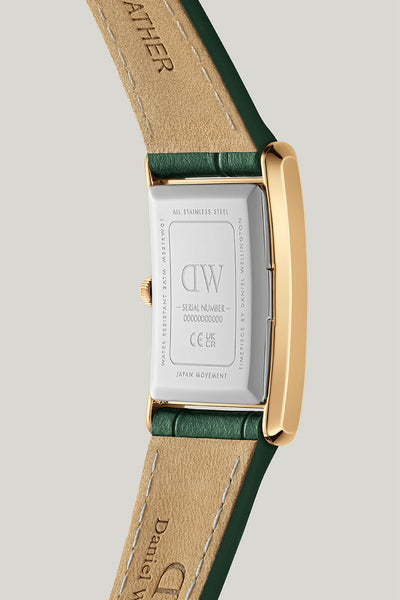 Bound 32x22 Green Croc Leather G Champagne Sunray Watch - Gold - image 4