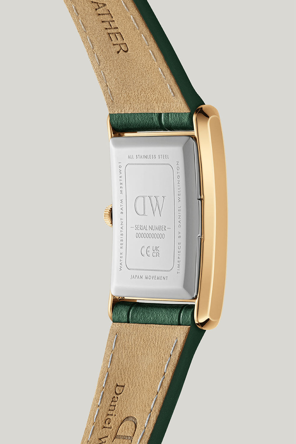 Bound 32x22 Green Croc Leather G Champagne Sunray Watch - Gold - image 4