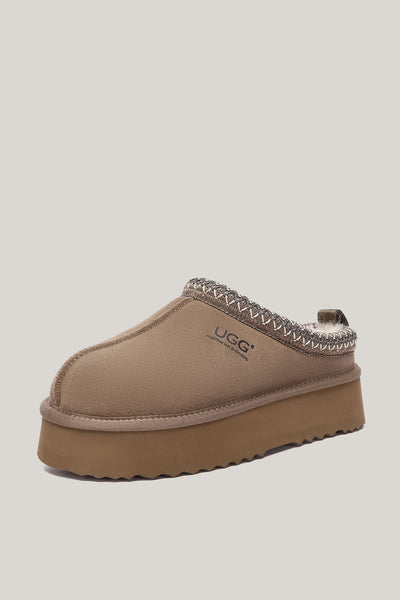 Tay Platform Slippers - Olive Brown - image 2