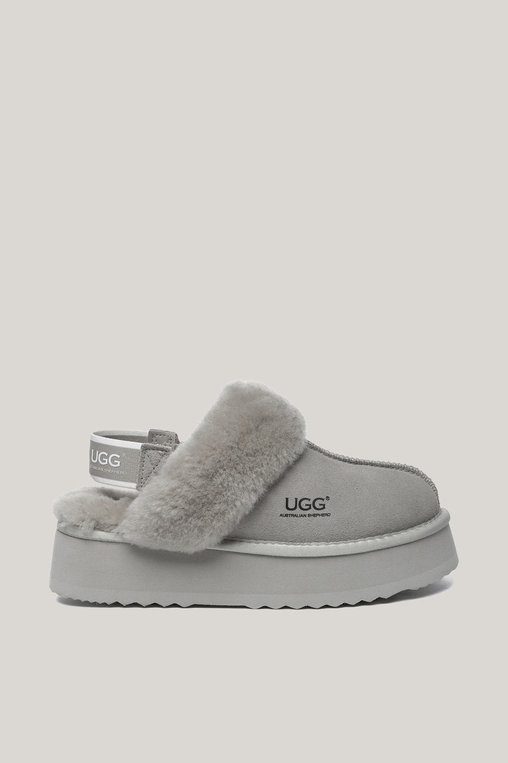 Musa Platform Slippers - Light Grey - image 1