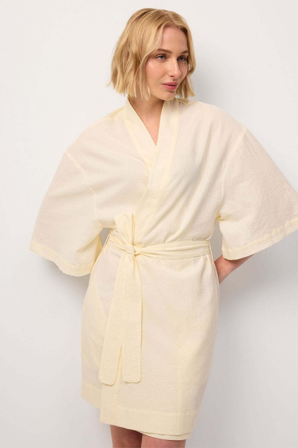 Kimono Robe - Butter Yellow - image 2