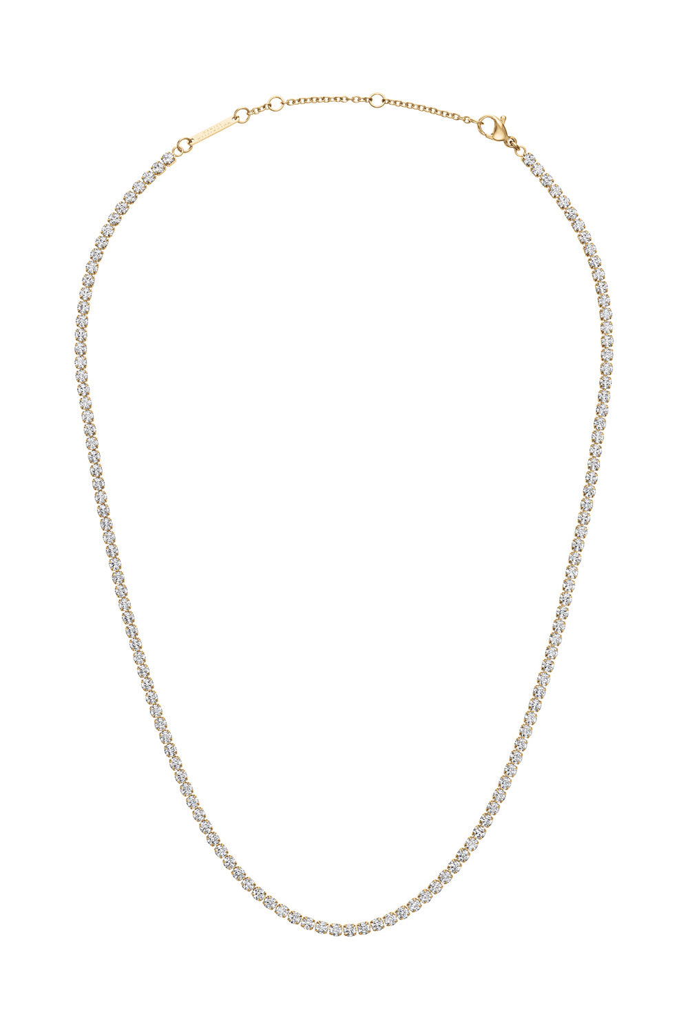 Classic Tennis Necklace In Gold - Gold - image 1