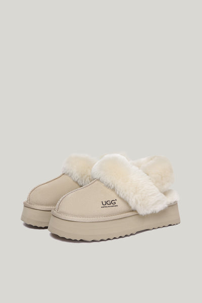Musa Platform Slippers - Sand - image 4