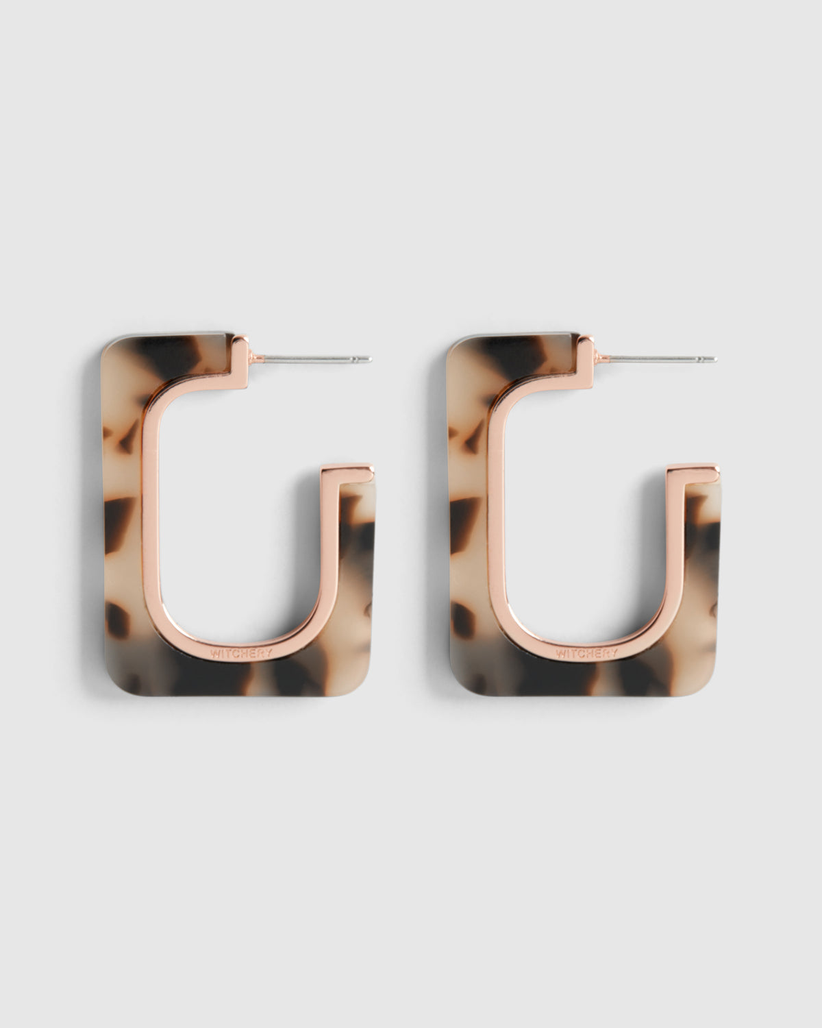 Geo Acetate Hoops