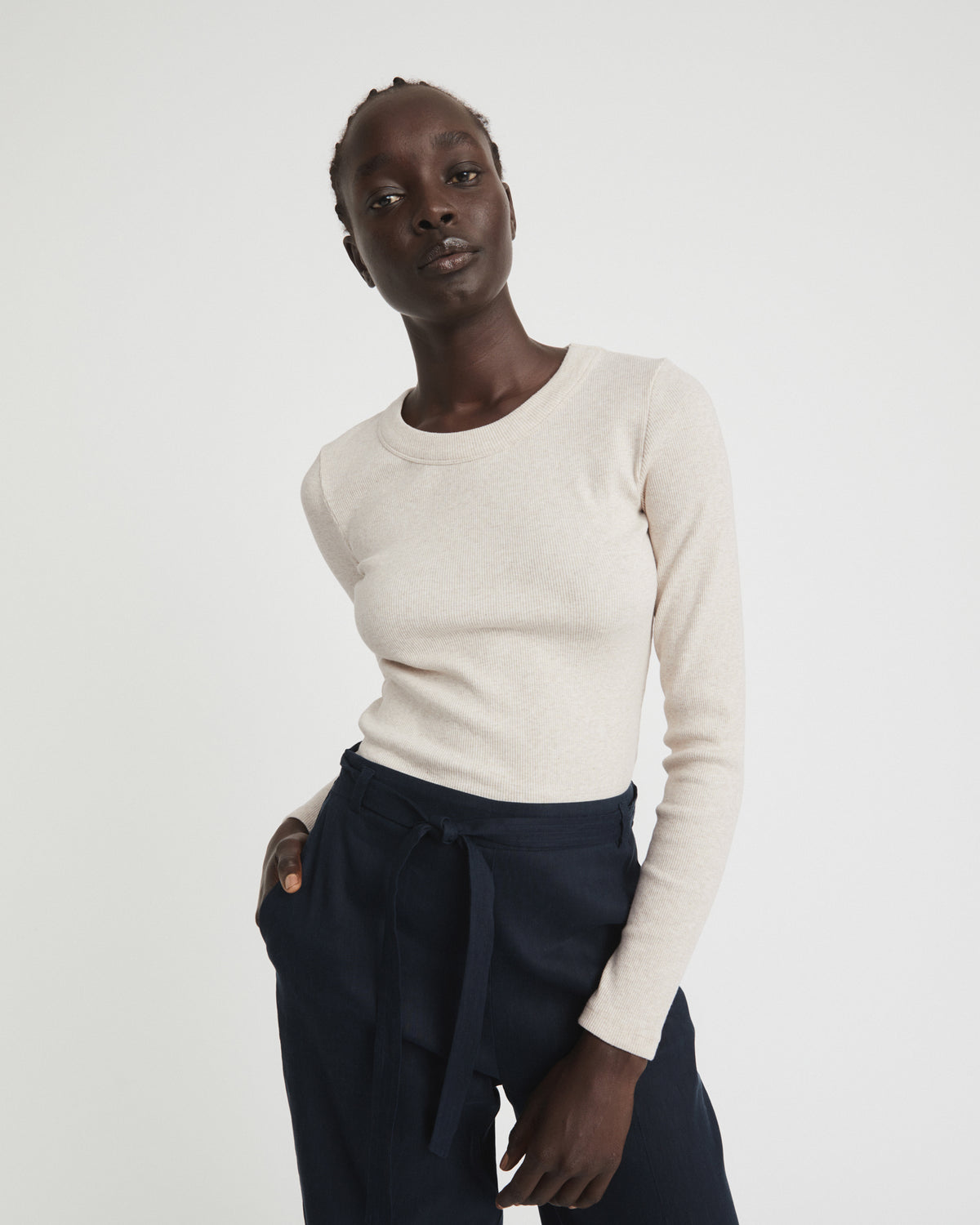 Long Sleeve Rib Top