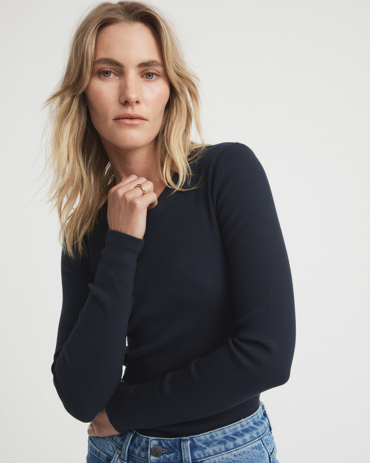 Long Sleeve Rib Top