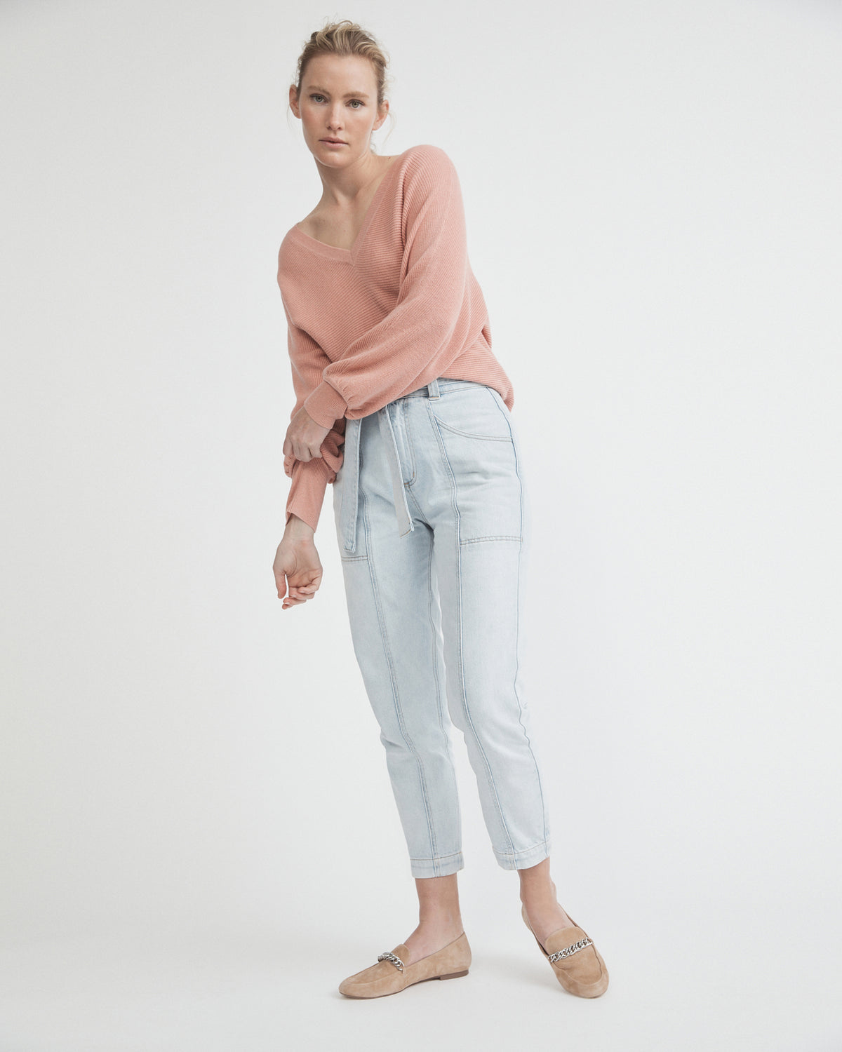 V Neck Dolman Knit