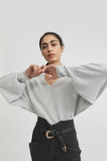 V Neck Dolman Knit