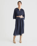 Wrap Shoulder Shirt Dress