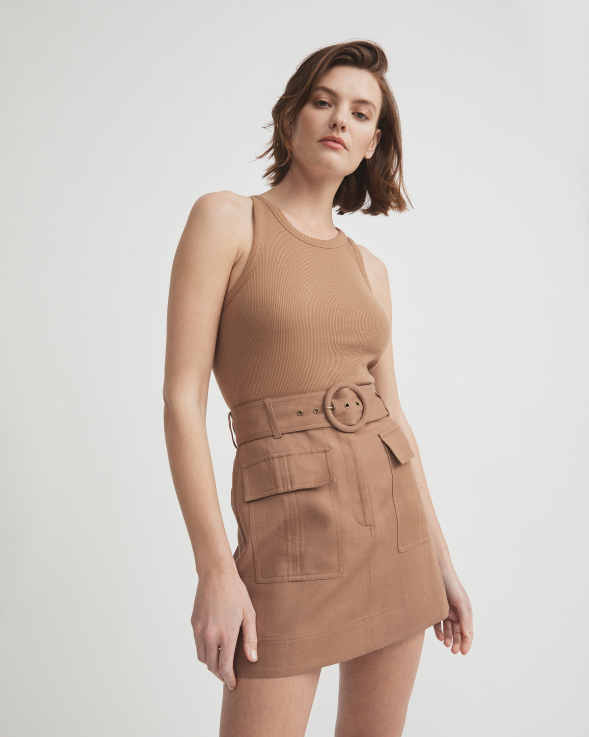 Cropped Rib Tank