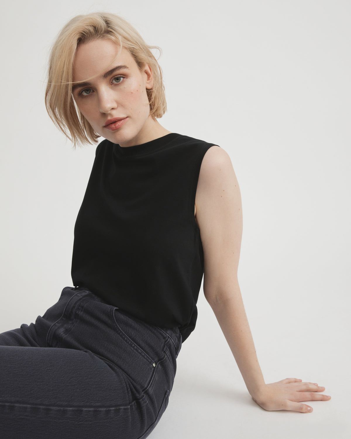 Mercerised Cotton Tank