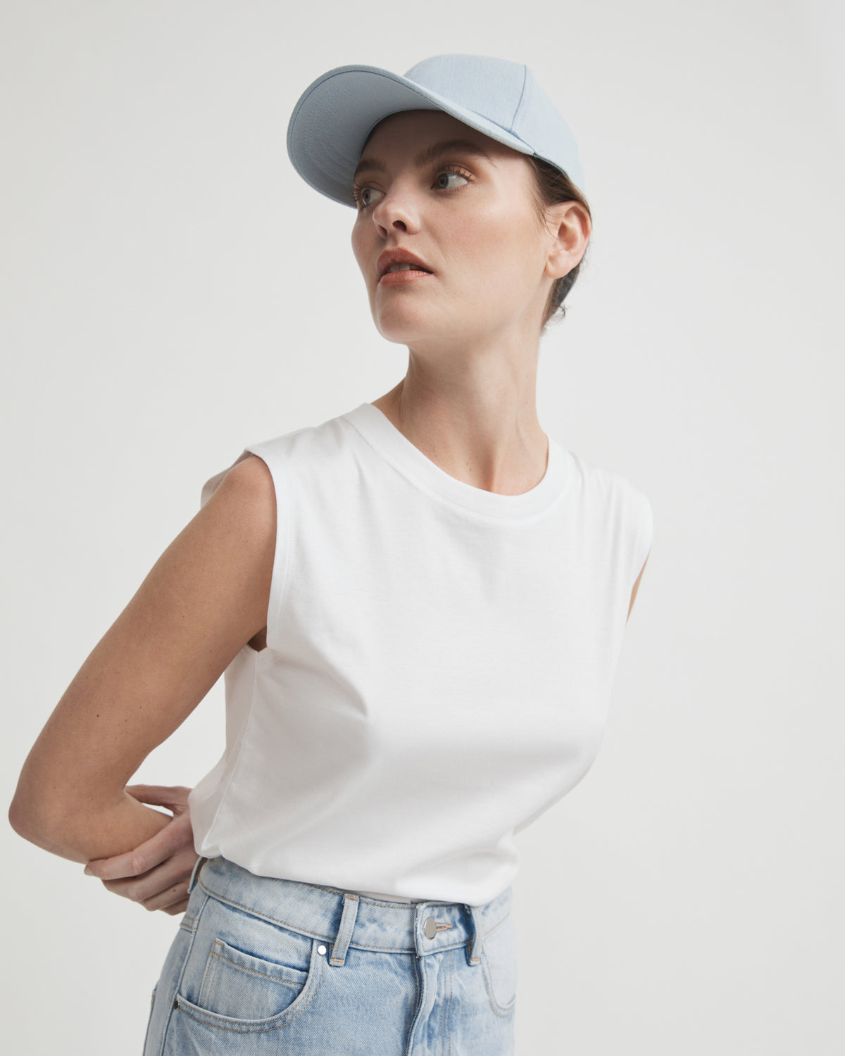 Mercerised Cotton Tank