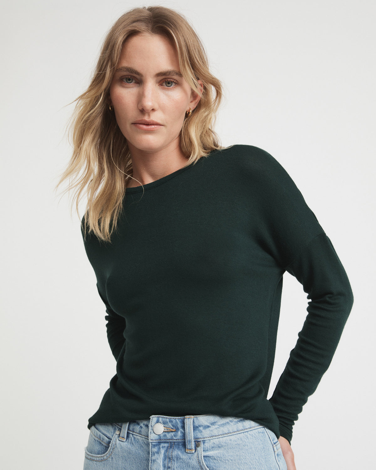 Drop Shoulder Long Sleeve