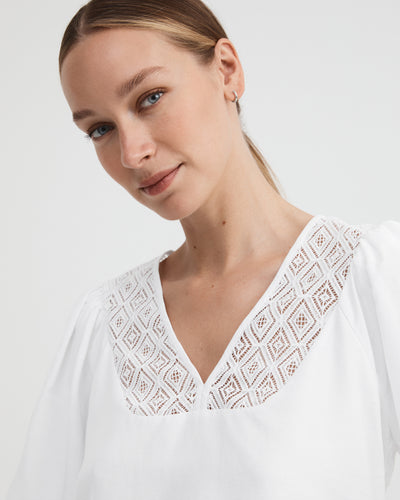 Lace Insert Blouse