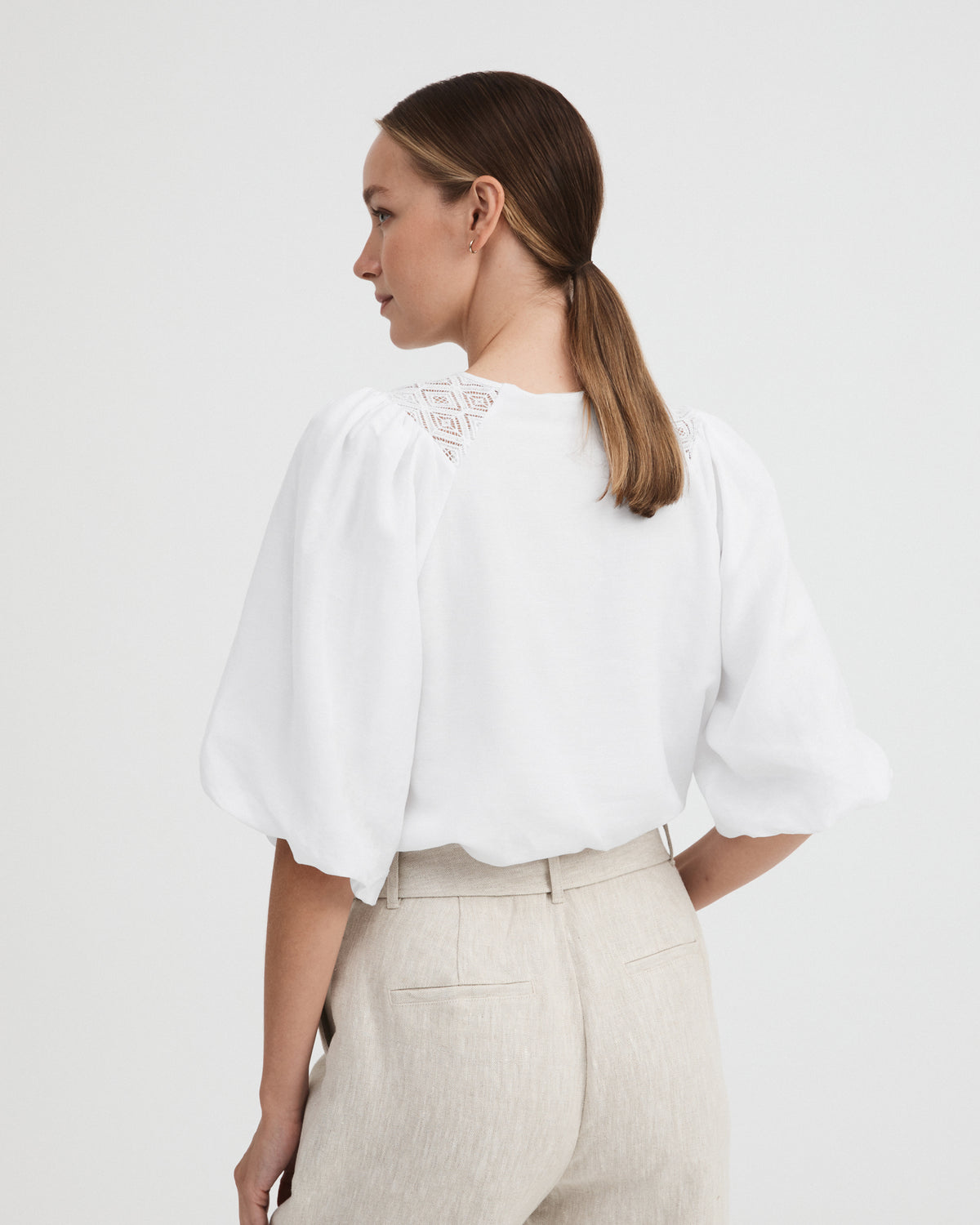 Lace Insert Blouse