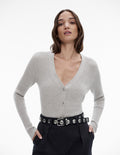 Wool Blend Knit Cardigan