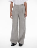 Wool Blend Relaxed Rise Trouser