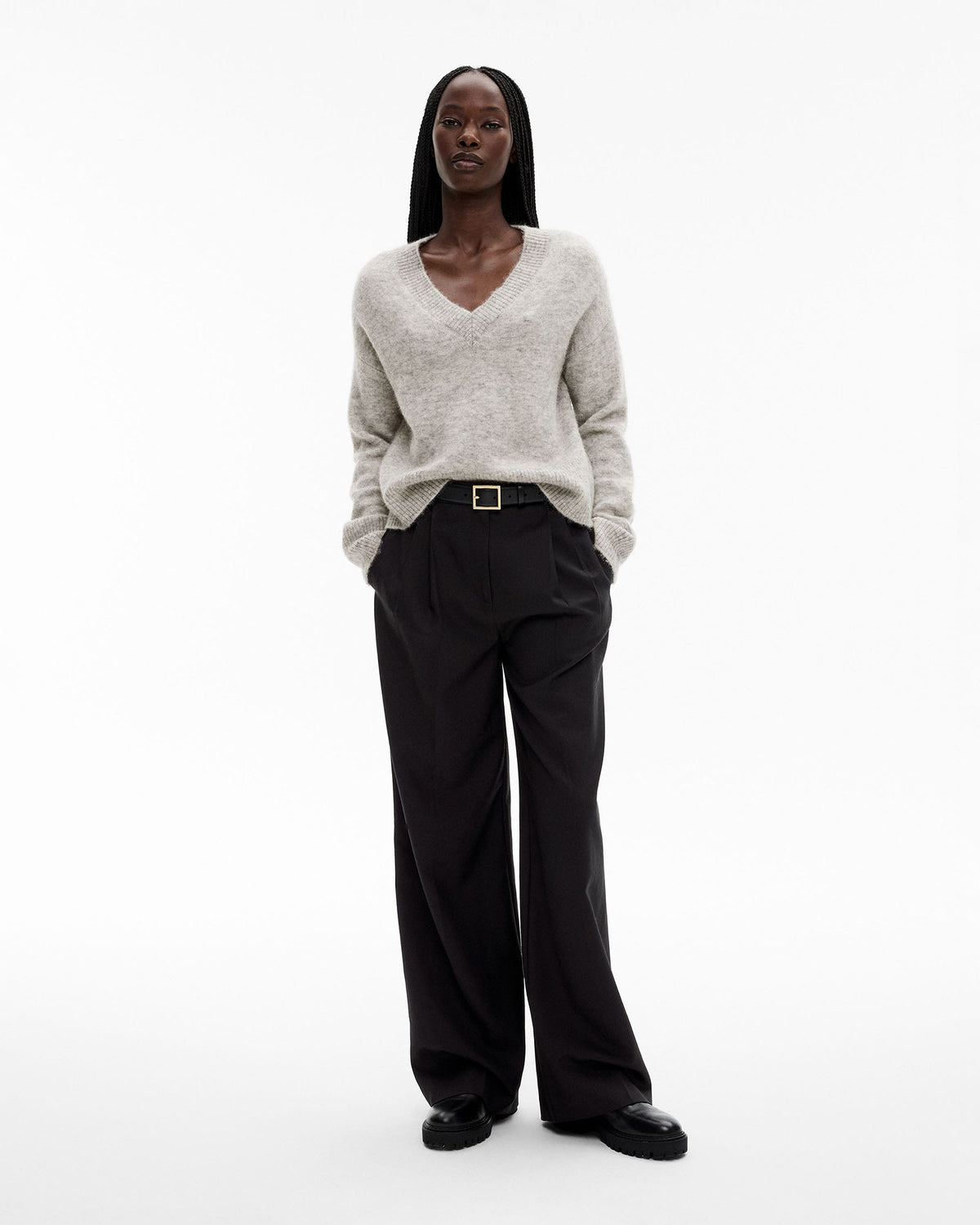 Tactile V Neck Knit
