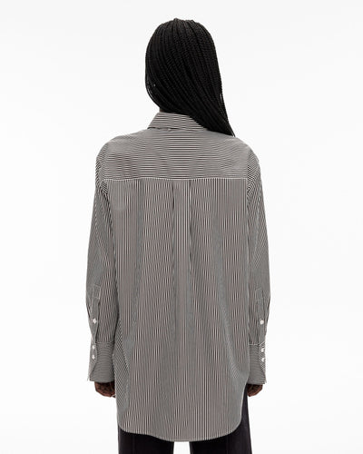 Cotton Stripe Relaxed Shirt