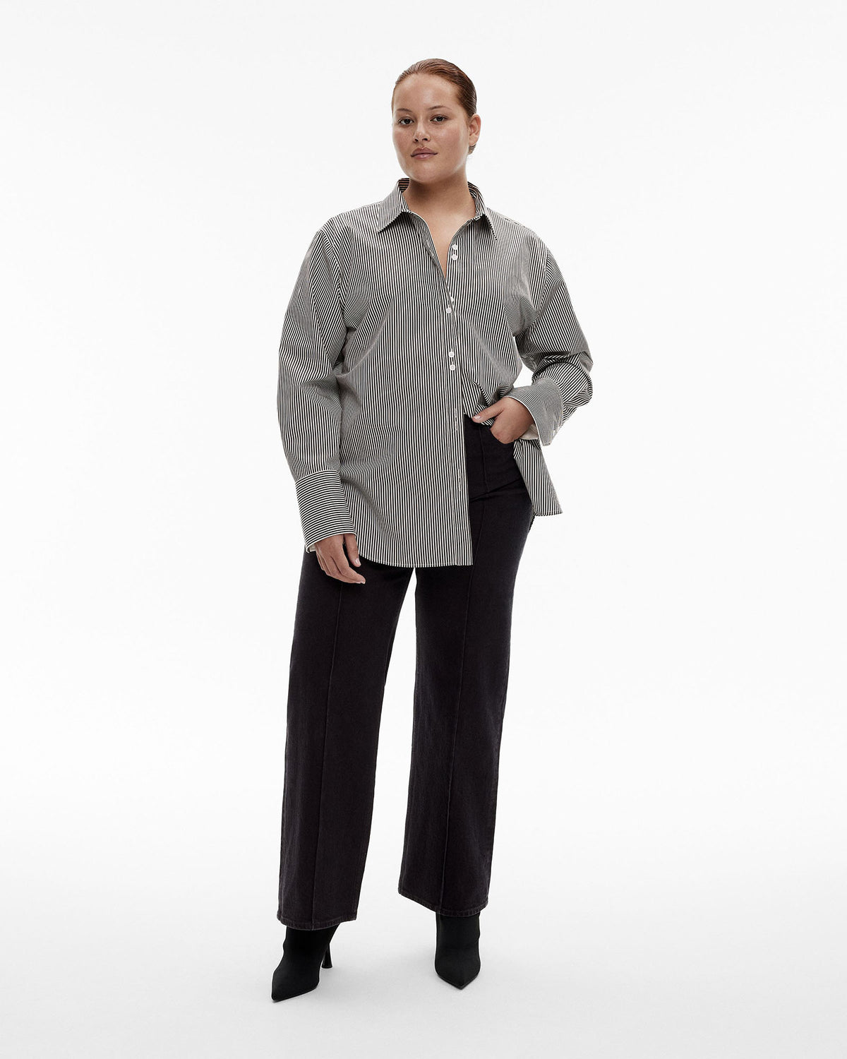 Cotton Stripe Relaxed Shirt