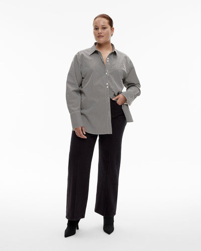 Cotton Stripe Relaxed Shirt
