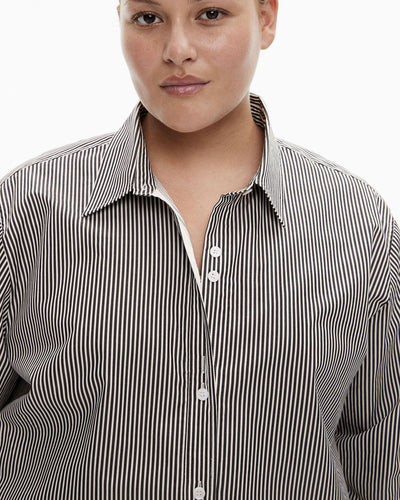 Cotton Stripe Relaxed Shirt