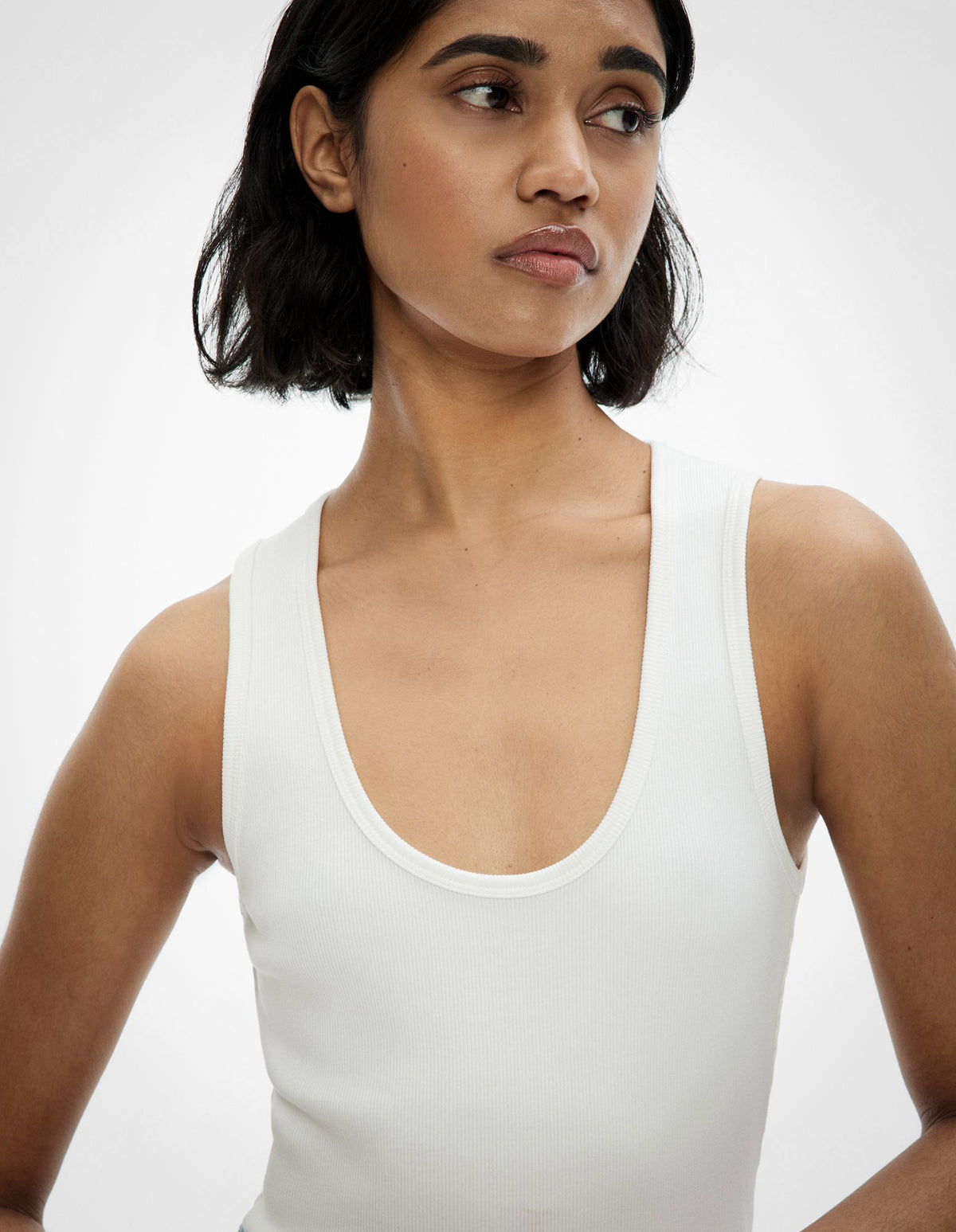 Scoop Rib Tank Top