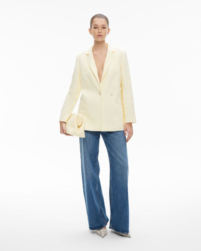 Linen Double-Breasted Blazer