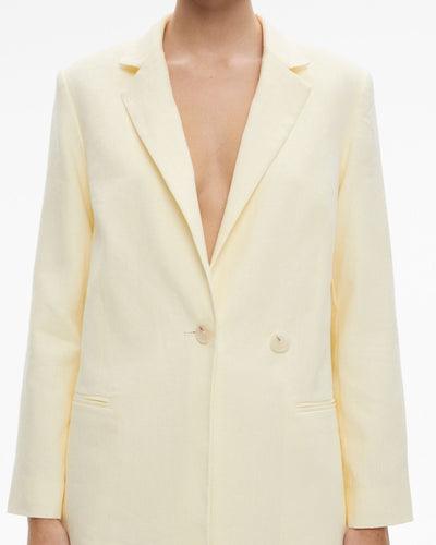 Linen Double-Breasted Blazer