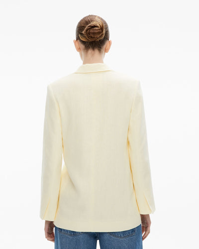 Linen Double-Breasted Blazer
