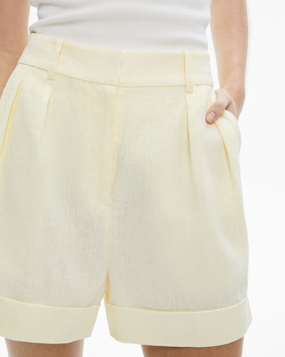 Linen Pleat Short