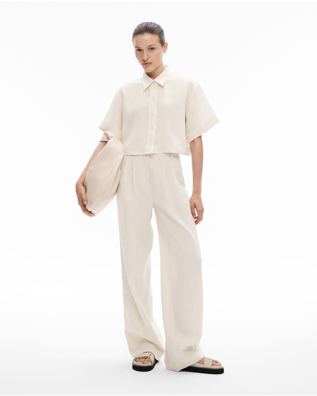 Linen Pleat Pant