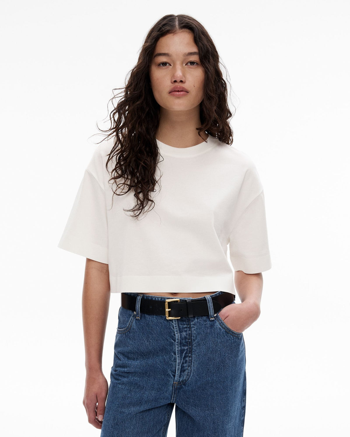 Crew Neck Crop T-Shirt