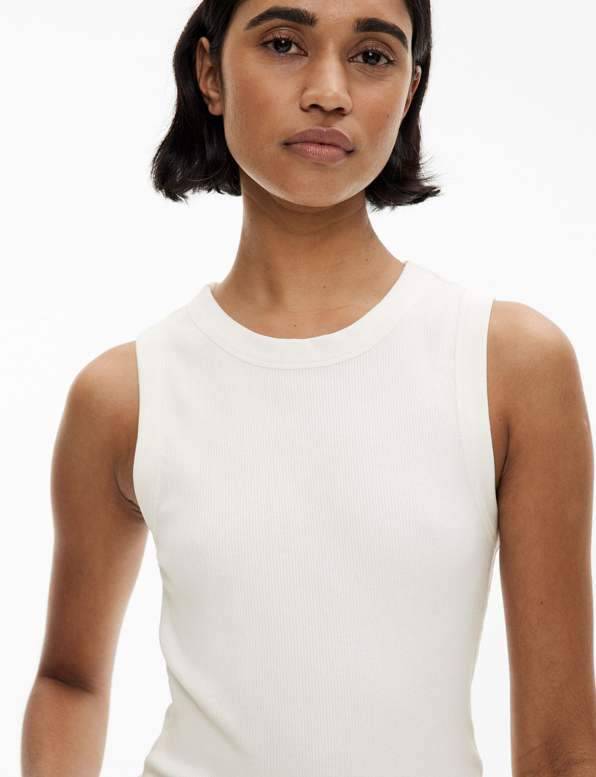 Crew Neck Rib Tank