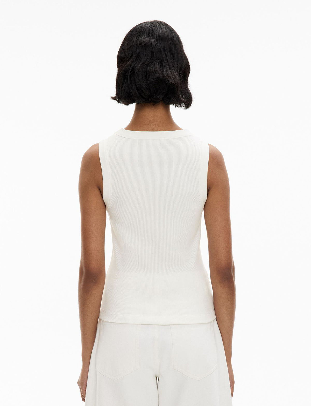 Crew Neck Rib Tank