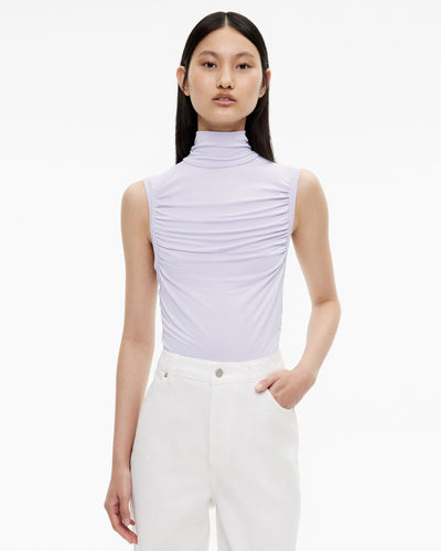 High Neck Gather Top