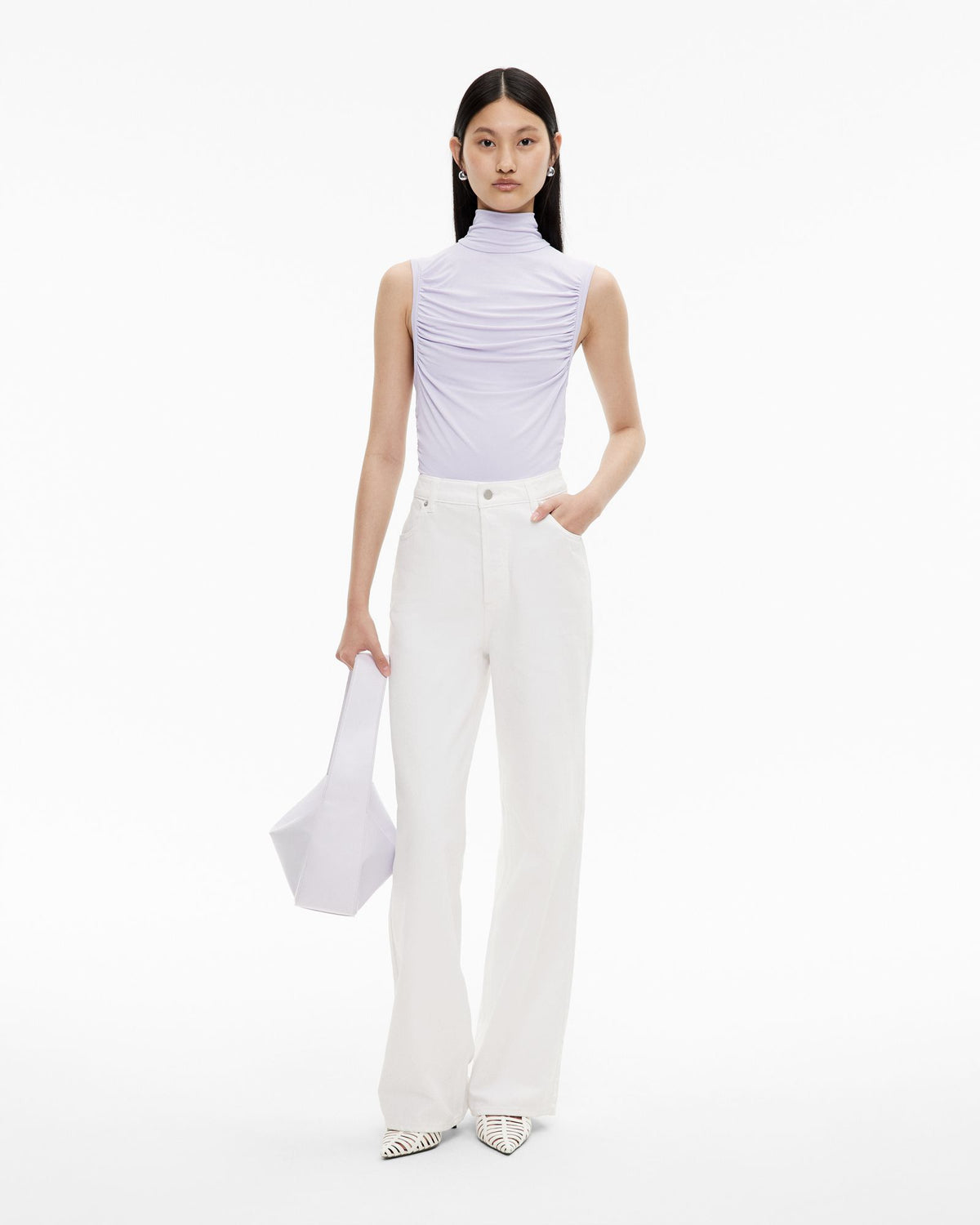 High Neck Gather Top