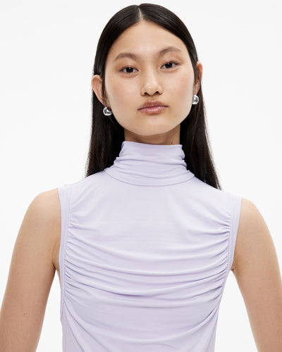 High Neck Gather Top