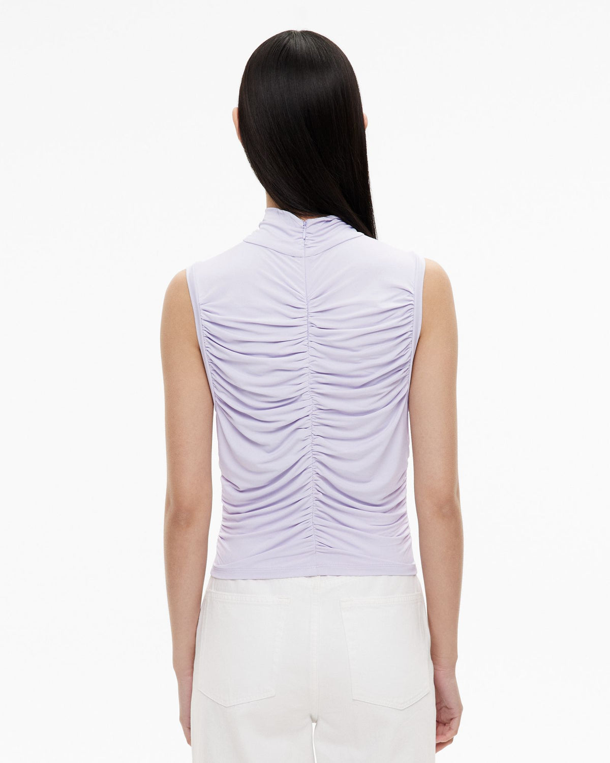 High Neck Gather Top
